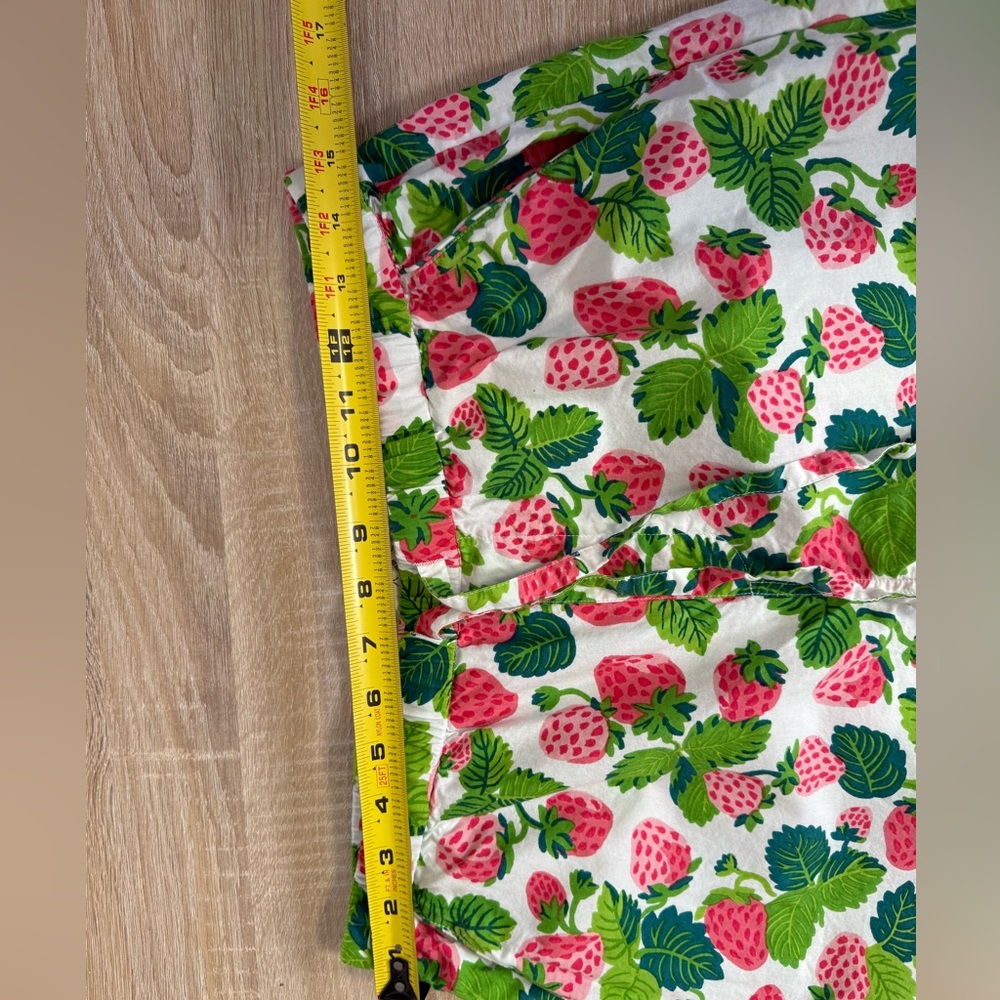 Printfresh Strawberry Fields 3pc pajama set Sz S top shorts cropped pants - Picture 14 of 16